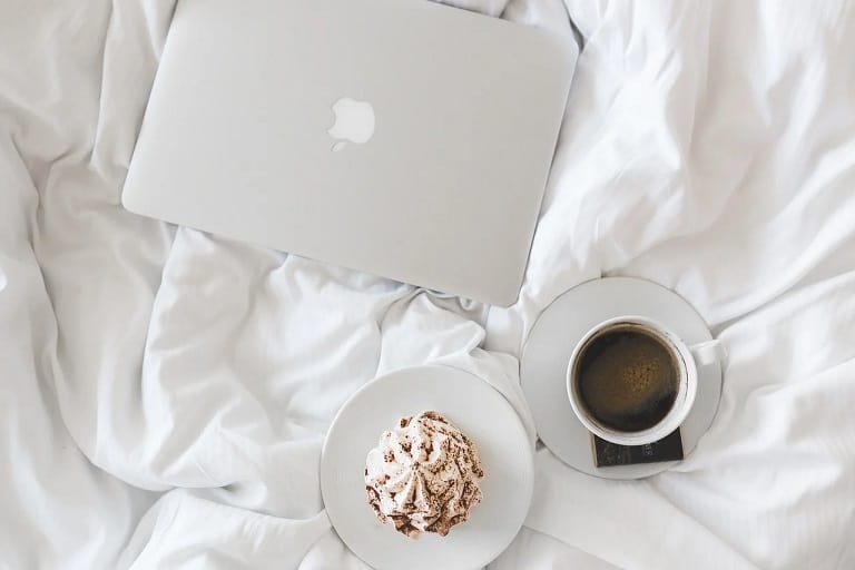 Bed Sheet With Coffee