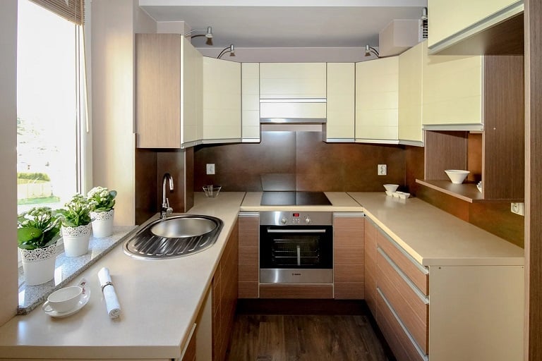 Kitchen With Wood Work