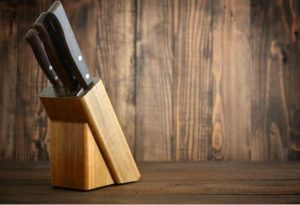 Kitchen Knife Set With Wooden Back