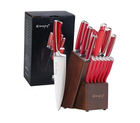 Emojoy 15 Piece Kitchen Knife Set