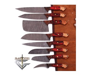 GladiatorsGuild Damascus Knife Set