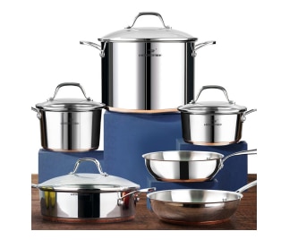 HOMICHEF 10 Piece Cookware Set